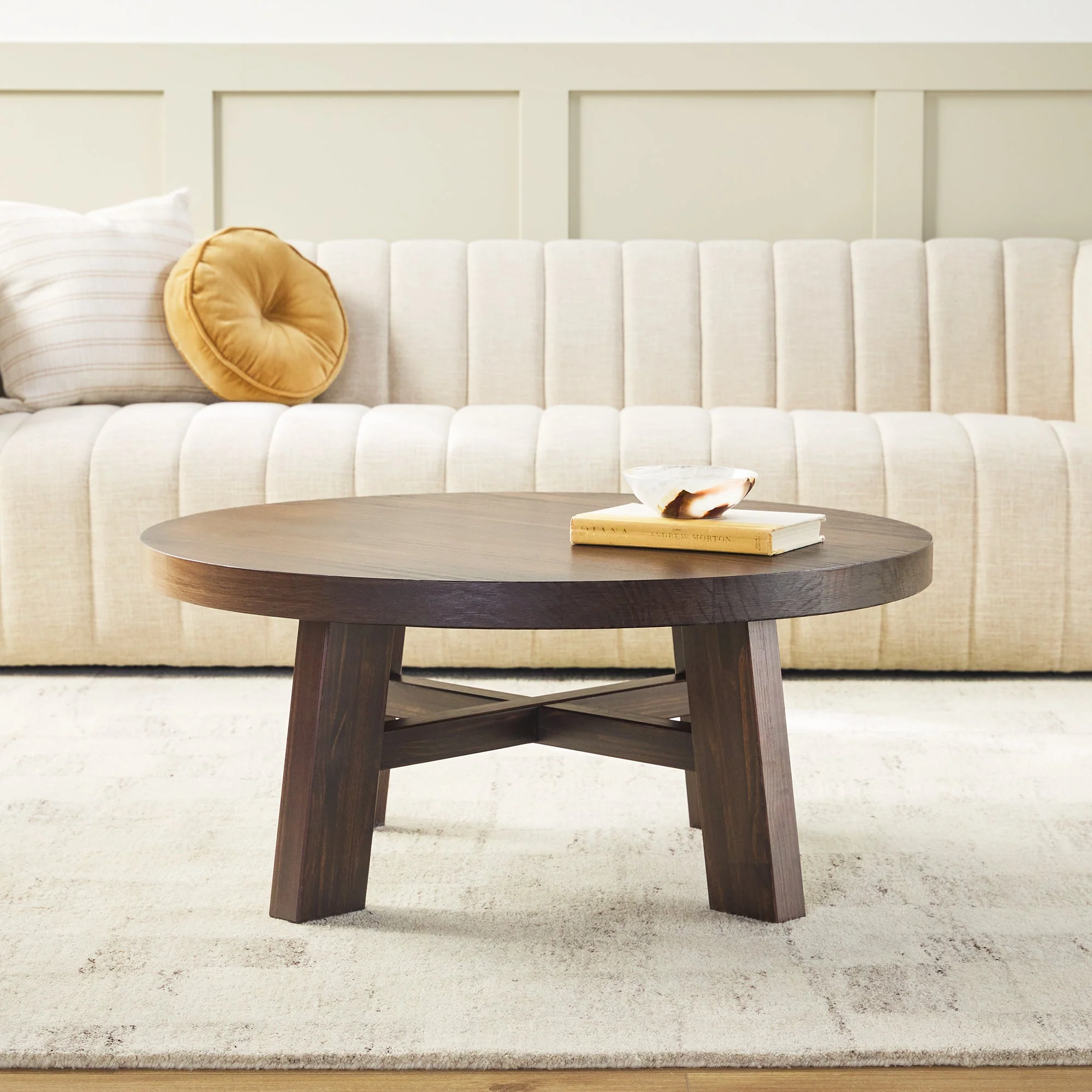 Colt Modern Farmhouse Easy Assembly 36 Coffee Table