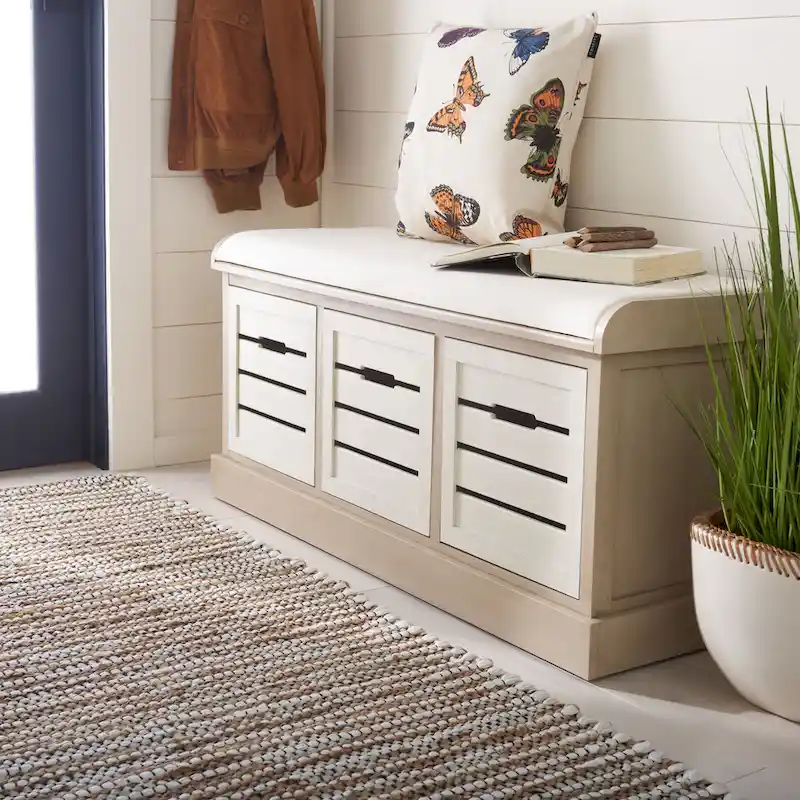 Mozella 3-Drawer Cushion Bench - 42 W x 15 D x 20 H