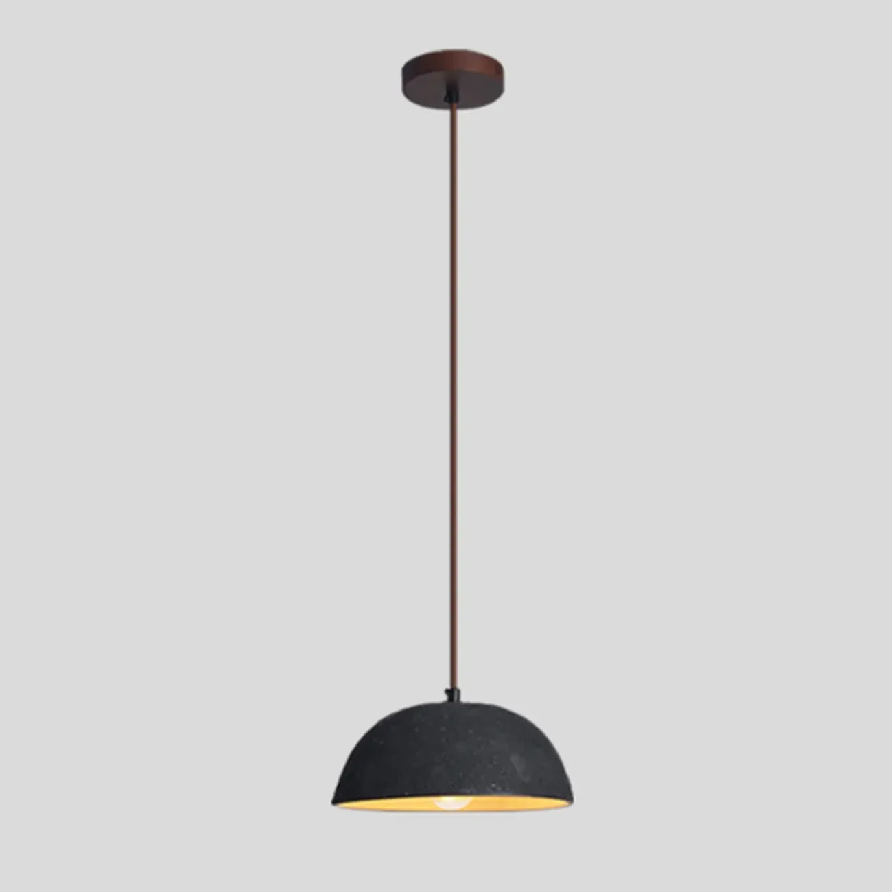 Modern Ceramic Black Bowl Kitchen Pendant Light