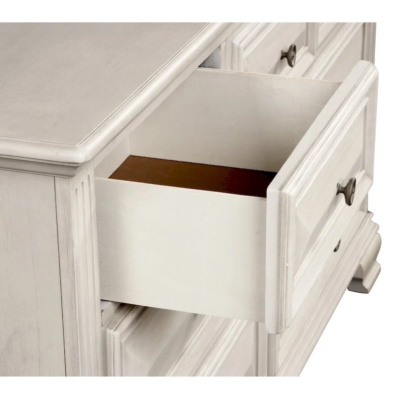 Renova Distressed Parchment Wood 5-piece Bedroom Set