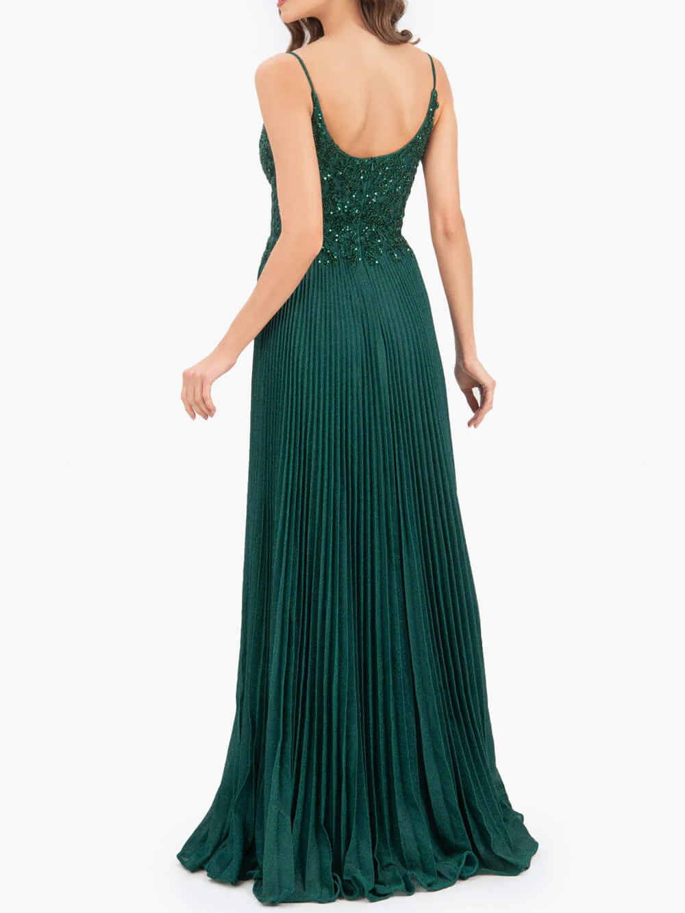 Rose Pink A-line Floor Length Glitter Jersey Prom Dress with Appliques and Sequins