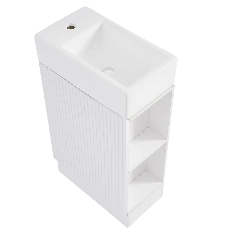 Bathroom Vanity Cabinet with Two-tier Shelf