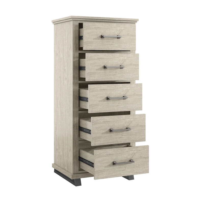 Farmhouse 4-Piece Bedroom Set - 2 Nightstand, 1 Chest and 1 Dresser