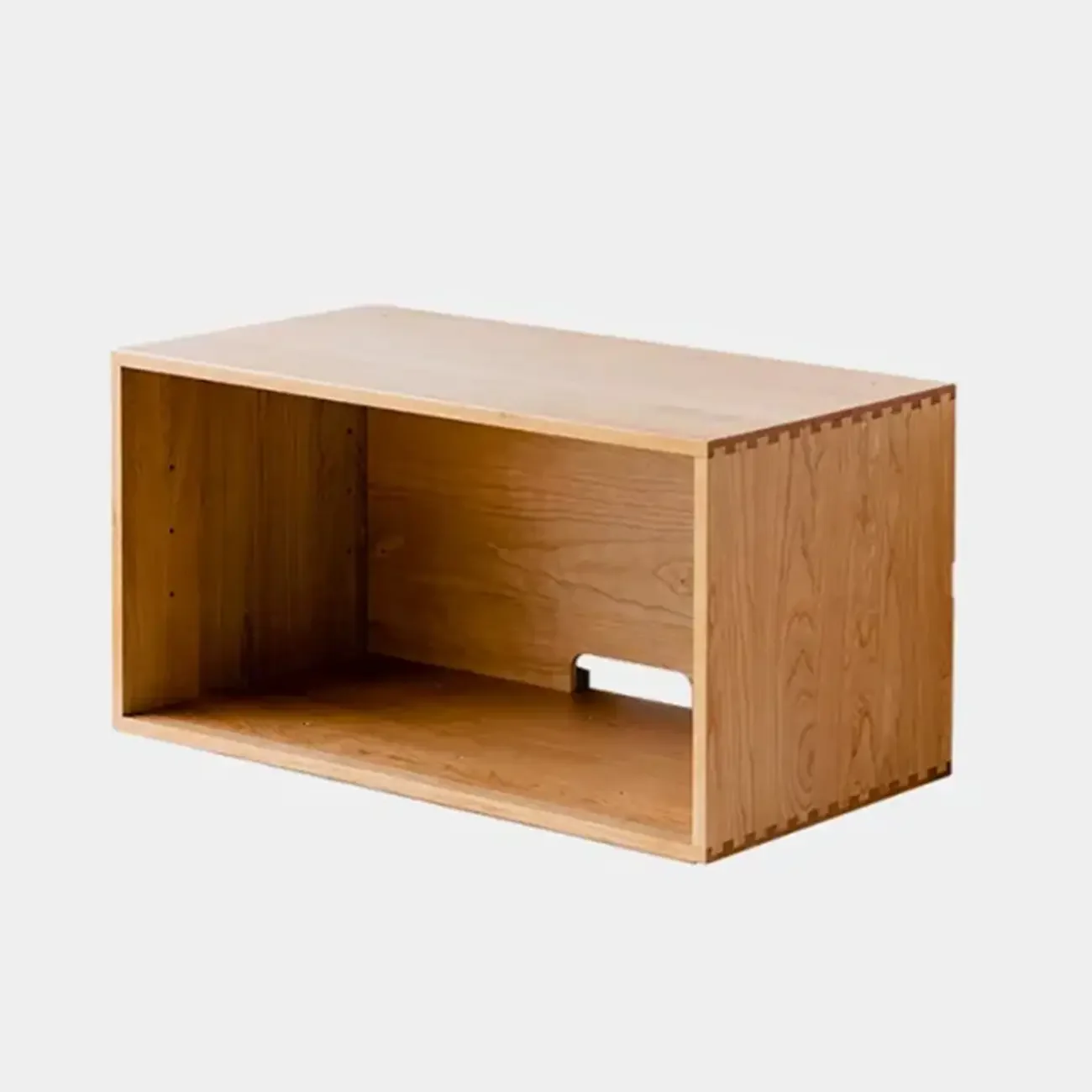 Scandinavian Cherry Wood Storage Display Bookcase