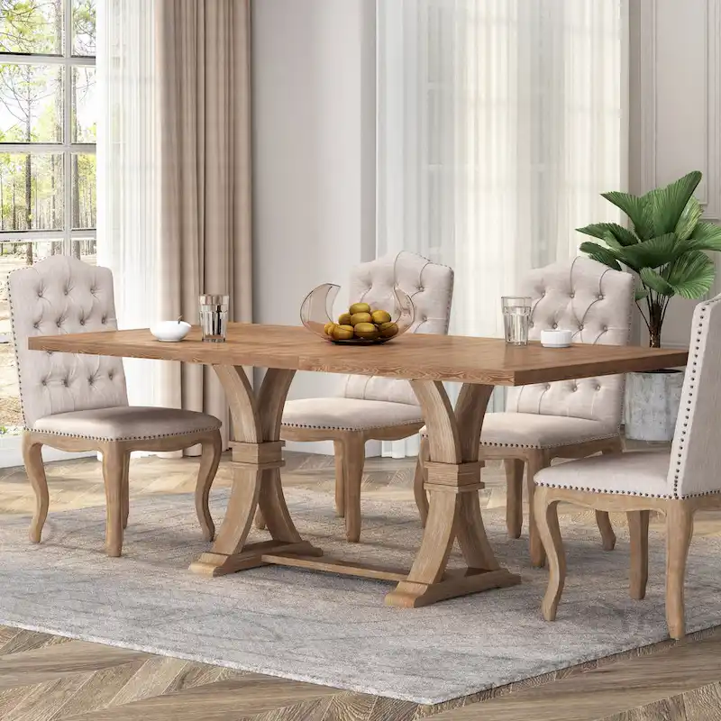 Bellion Wood Expandable Dining Table by