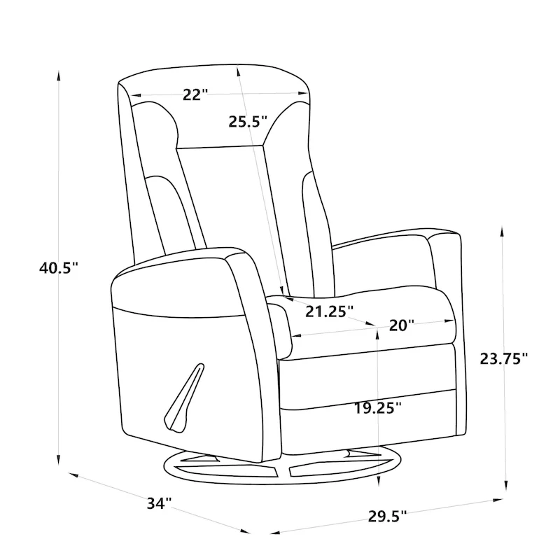 Glider Recliner Rocker Recliner Swivel Recliner Chair Accent Chair