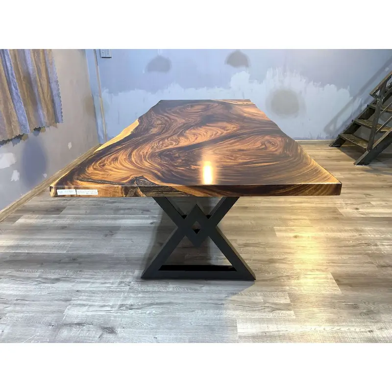 Sundaland 118 Large Slap Live Edge Dining Table
