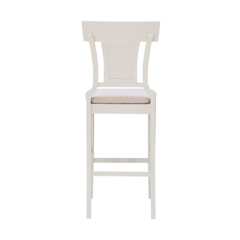 Ryder Handwoven Rattan Farmhouse Bar Stool