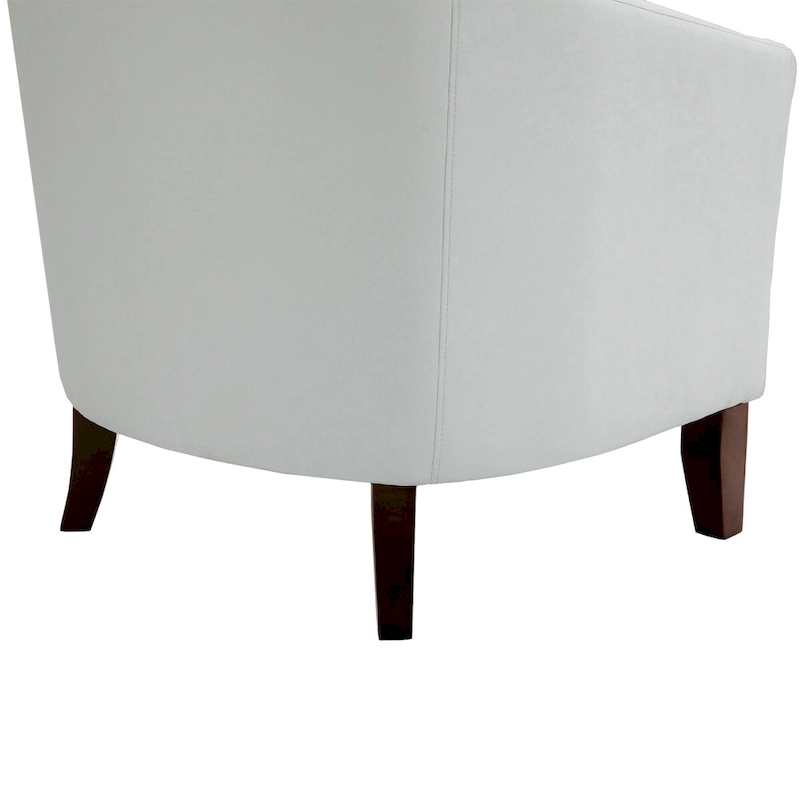 Ethan Accent Chair Barrel PU Leather with Nailhead Trim