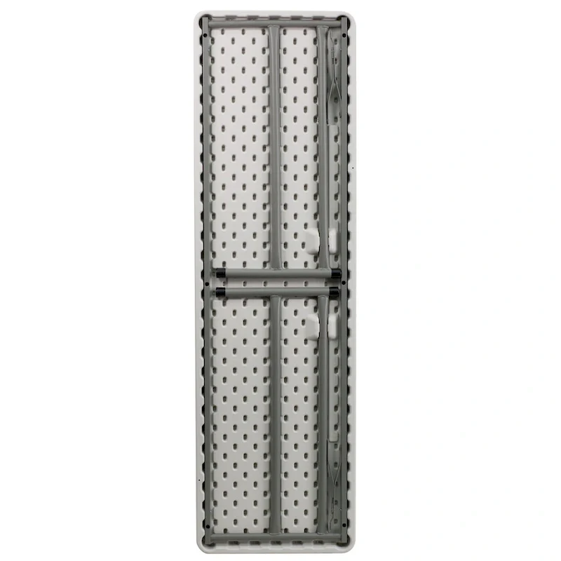 18W x 60L Rectangular Granite White Plastic Folding Training Table