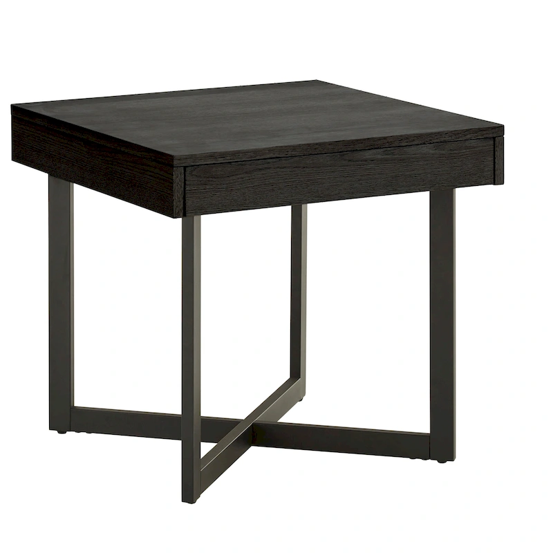 Eldersley Wood Finish End Table with One Drawer by iNSPIRE Q Modern