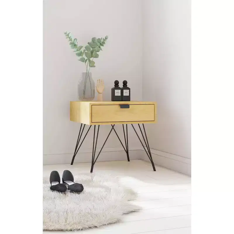 Newell Side Table Natural - Adore Decor