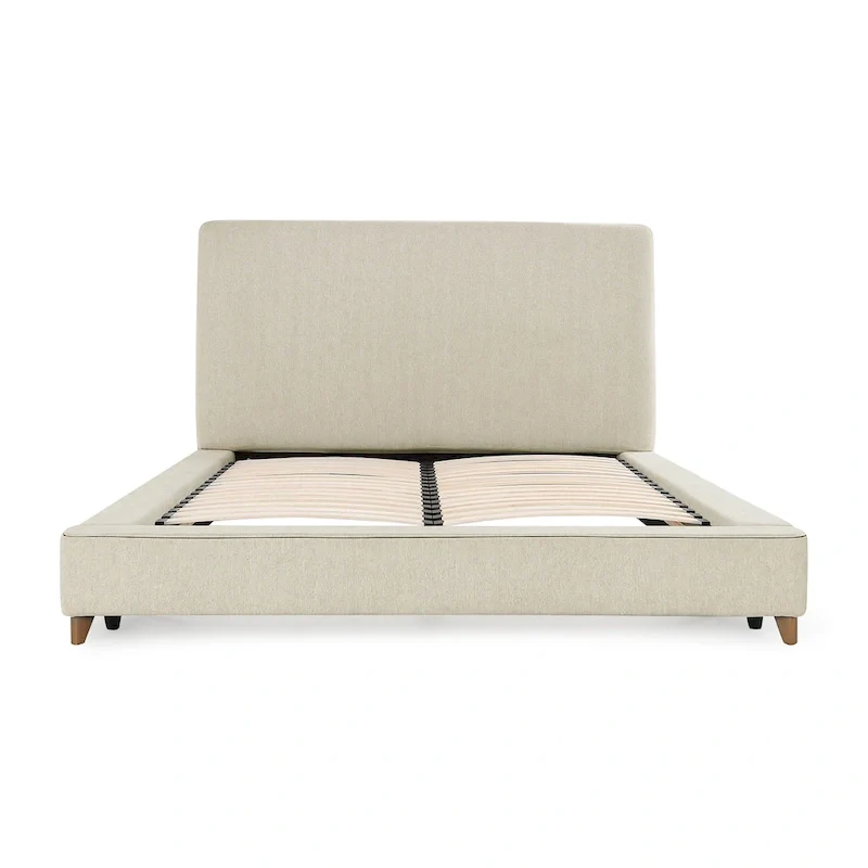 Classic Home Tate Upholstered Bed in Cream