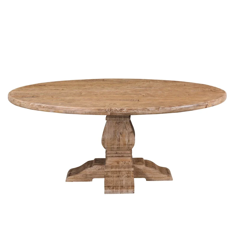 Round Mango Wood Dining Table