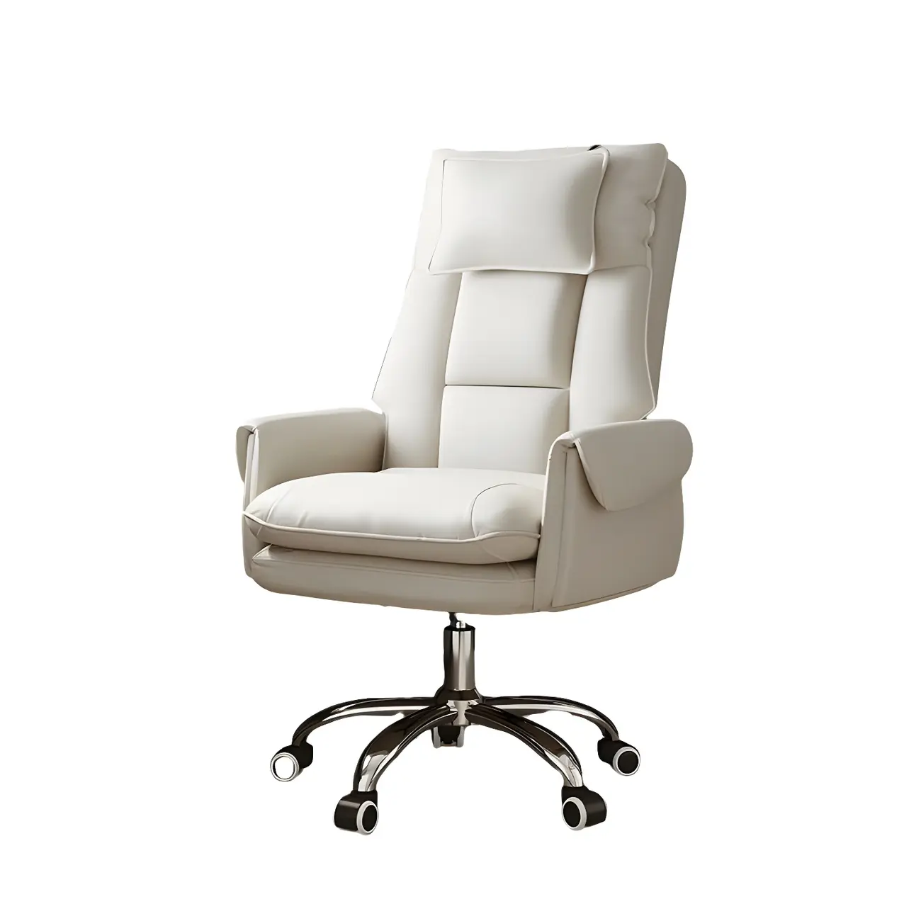Modern High Back Ergonomic Leather Swivel Executive Office Chair