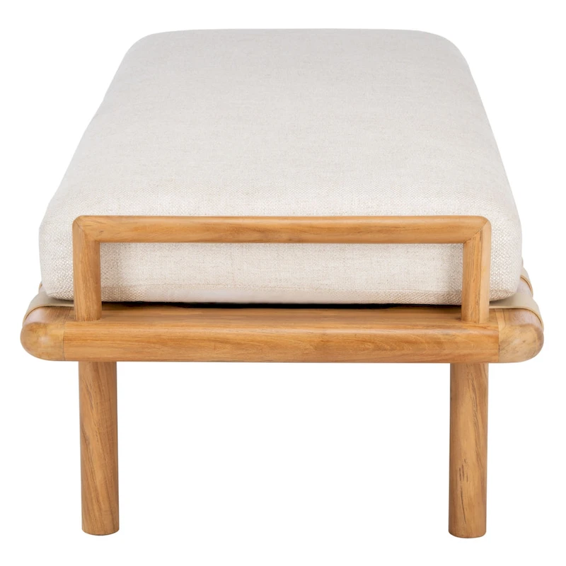 SAFAVIEH Couture Constantine Teak Cushion Bench - 70 W x 25.7 L x 18.5 H