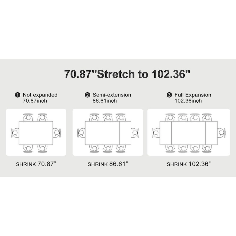 9 - Piece Extendable Rectangular Sintered Stone Cross Legs Dining Set With 8 Chairs