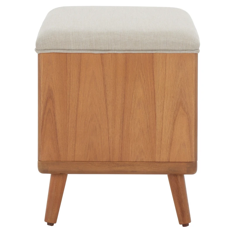 SAFAVIEH Marilla Open Shelf Bench with Cushion - 20 W x 15 D x 18 H - 20Wx15Dx18H