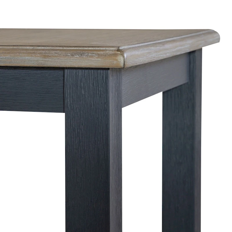 Summerville Wire Brushed Gray End Table- Navy