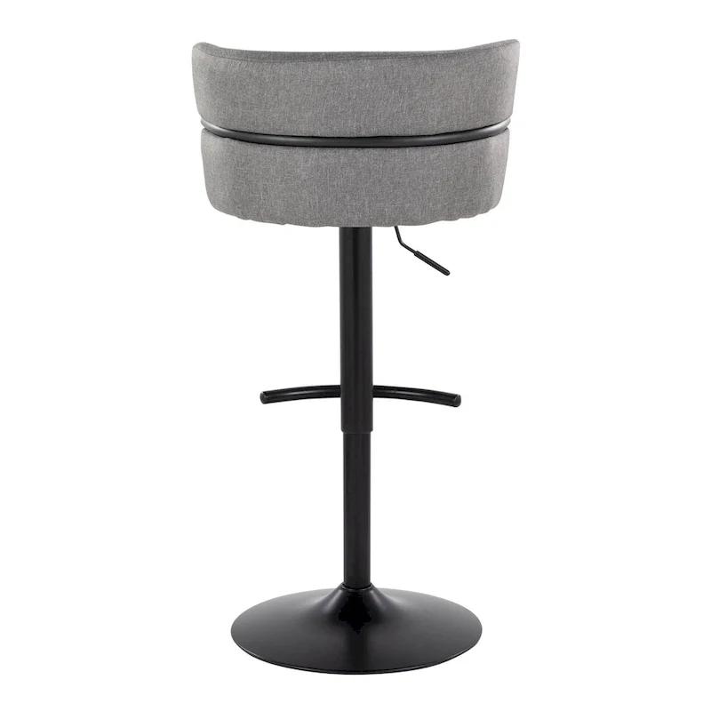 Adjustable Bar Stools with Rounded T Footrest Set of 2