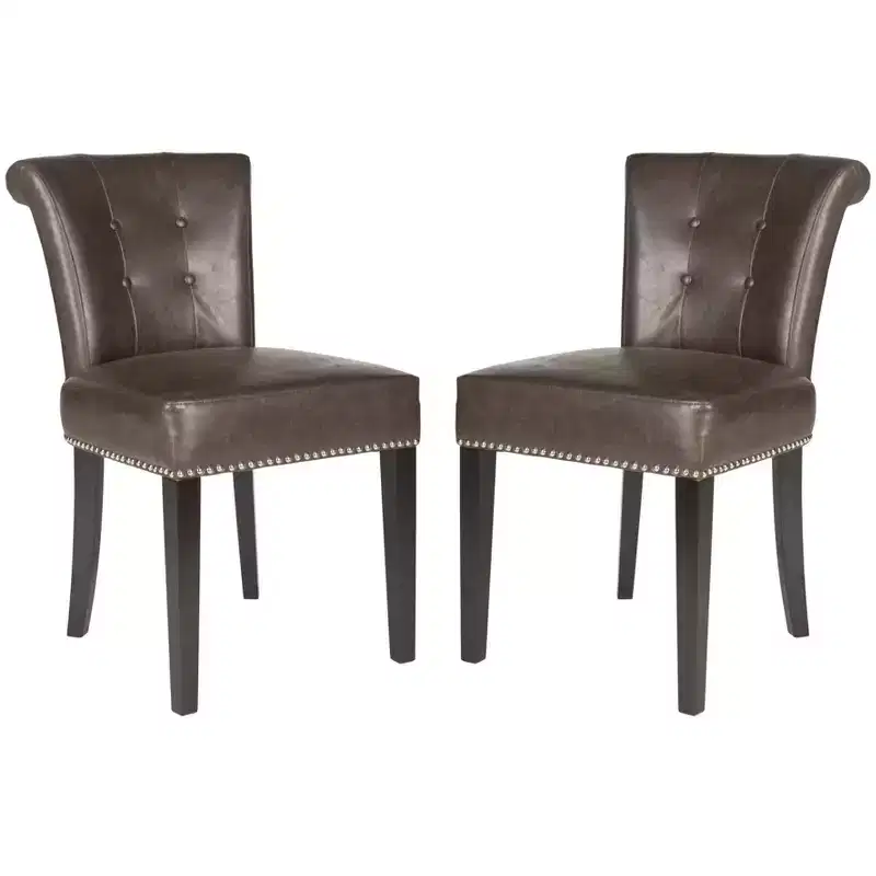 Sinclair 21 H Dining Chair With Nail Head Trim (Set of 2) - MCR4705 - Safavieh Couture