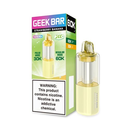 Geek Bar Mate 60K Strawberry Banana Replacement Pods Packaging