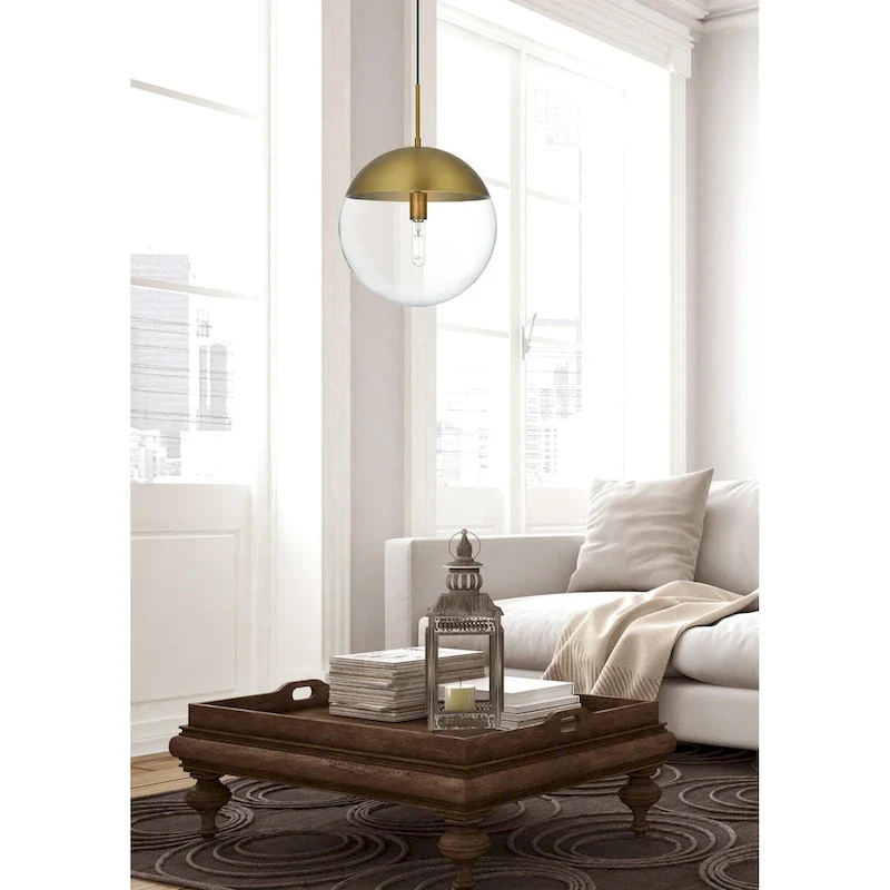 1-Light Pendant with 14 inch Clear Glass