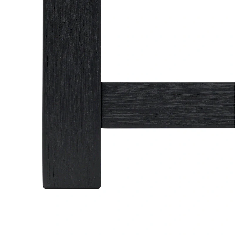 Brown / Drifted Sand / Alto Black Solid Acacia Wood TV Bench, Single
