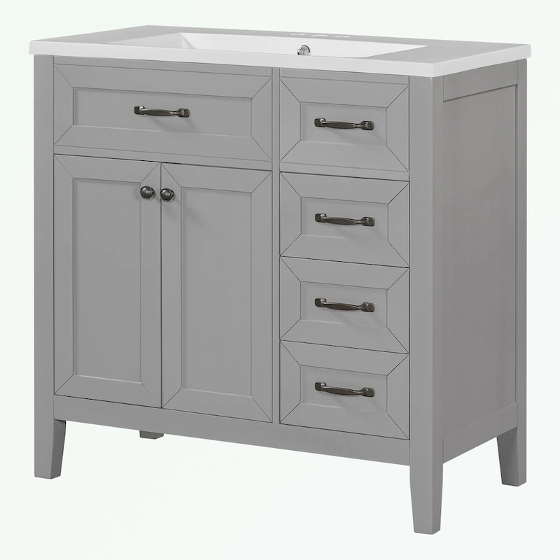 Bathroom Cabinet with Drawers and Sink Combo
