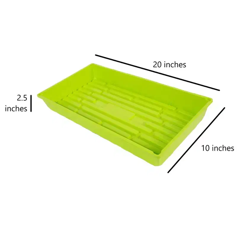 SUNPACK 10 x 20 Mega Plastic Seed Starting Tray, 2.5