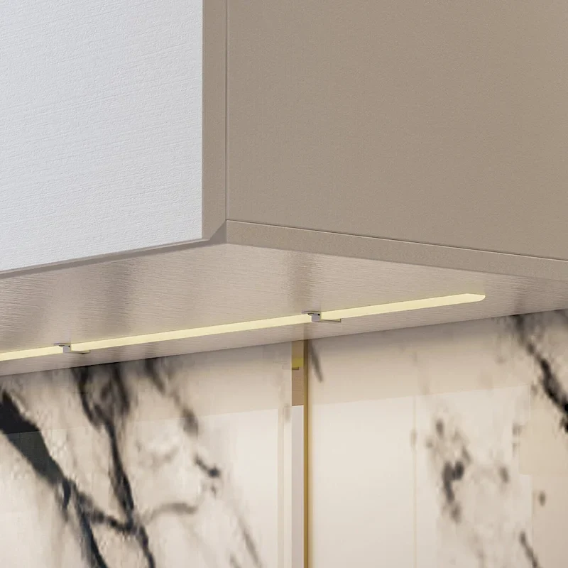 Wall Floating Media Consoles Hanging TV Console With Light TV Stand