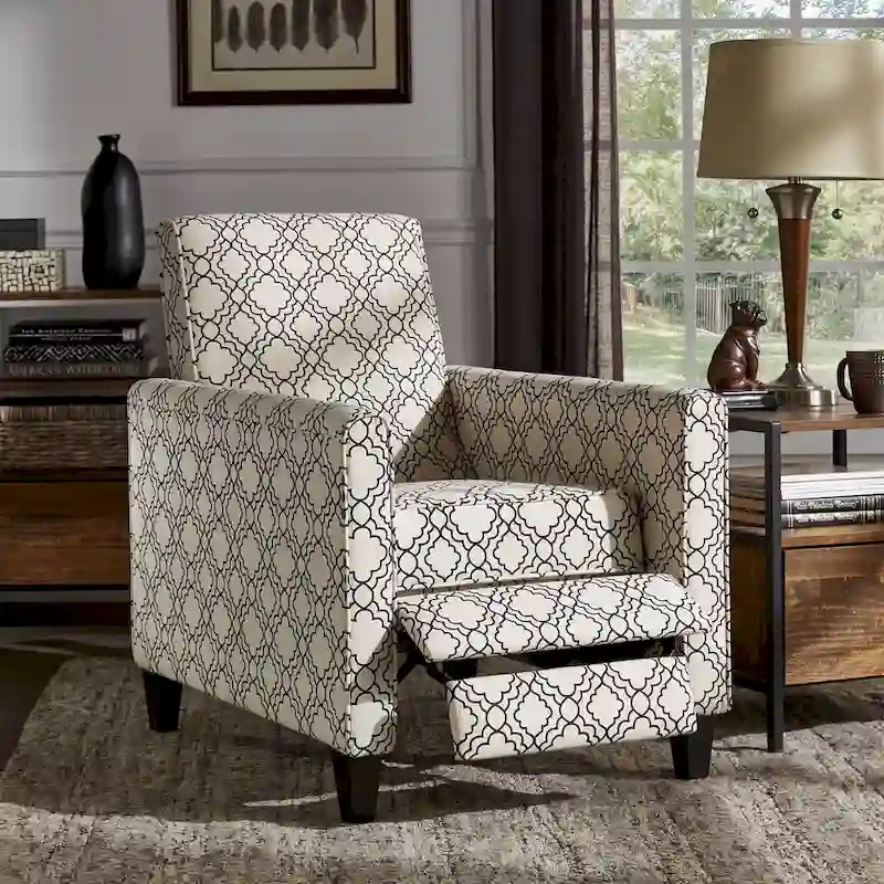 Tabitha Fabric Push Back Recliner by