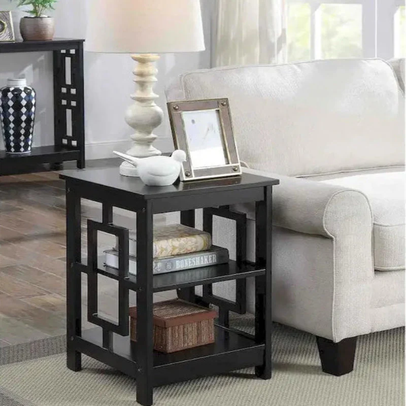 End Table with Shelves