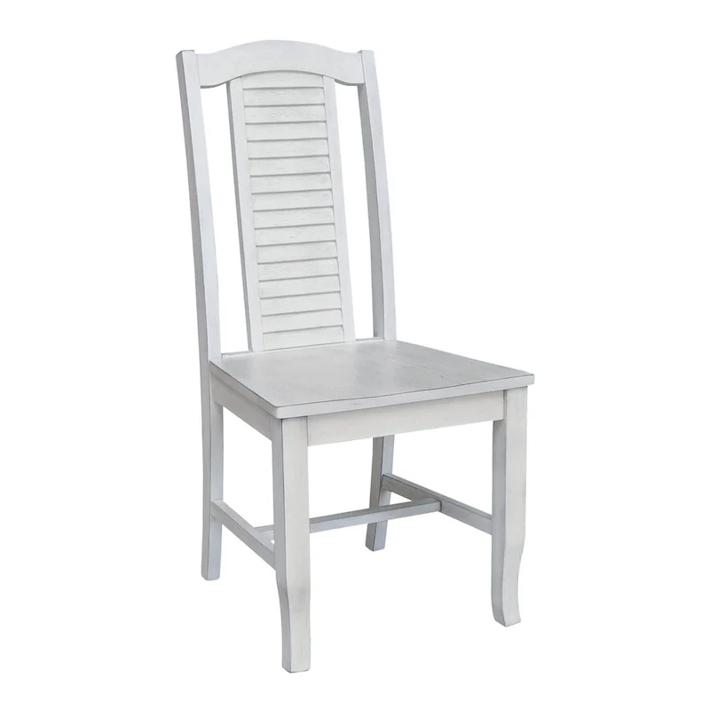 Solid Wood Seaside Dining Chairs - Set of Two