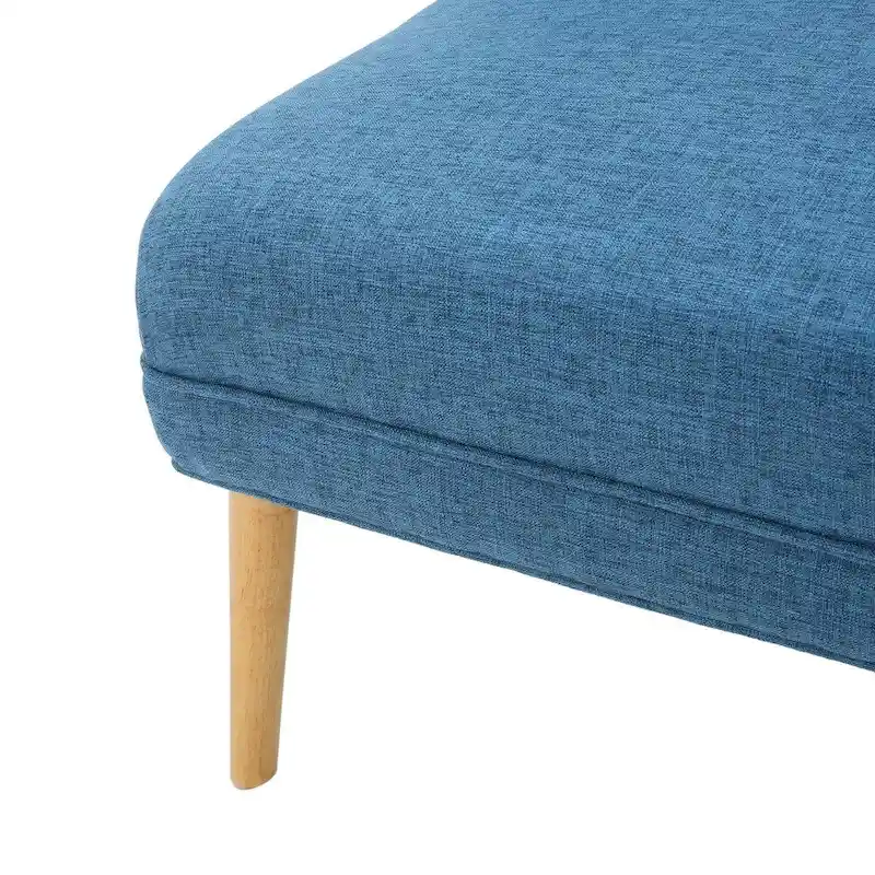 Desdemona Mid-Century Fabric Loveseat by