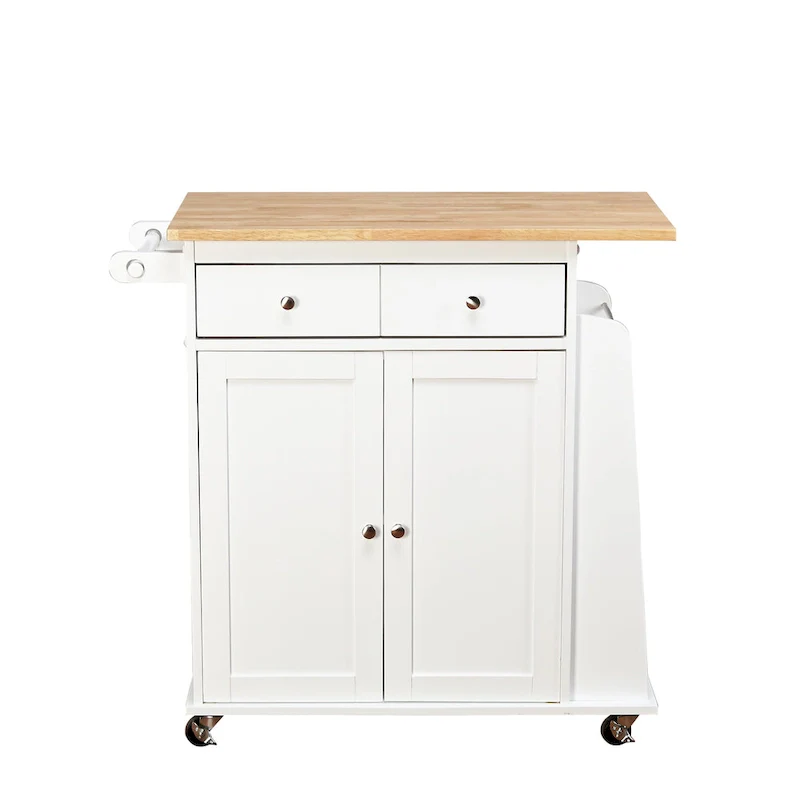 Simple Living White Sonoma Kitchen Cart