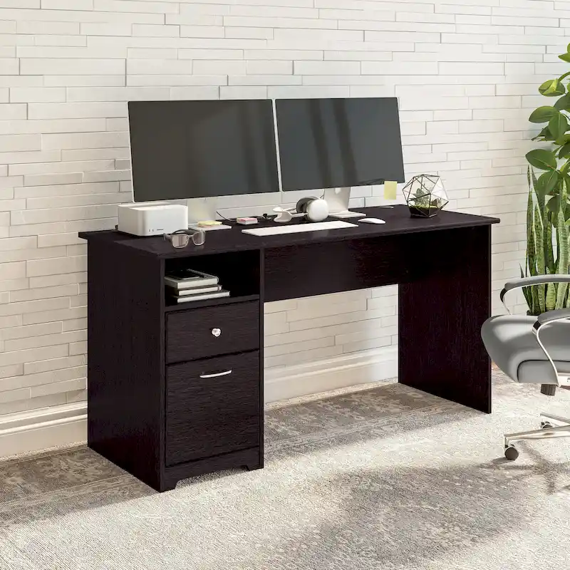 Bush Furniture Cabot 60W Computer Desk with Drawers and Storage