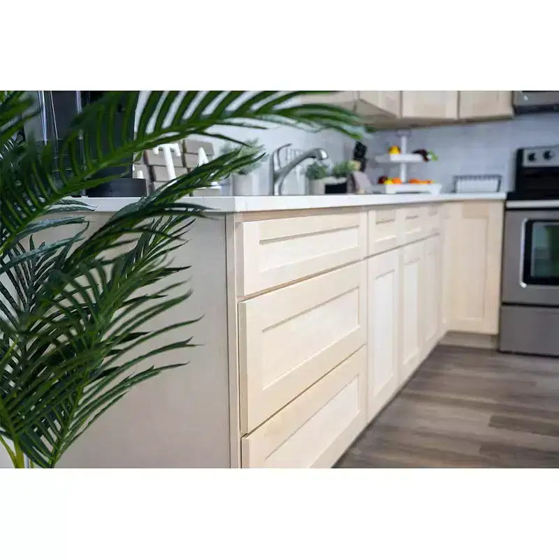 CASAINC 18 in. W x 24 in. D x 34.5 in. H Base Kitchen Cabinet with 3 Soft-Close Drawers  RTA Plywood Cabinets