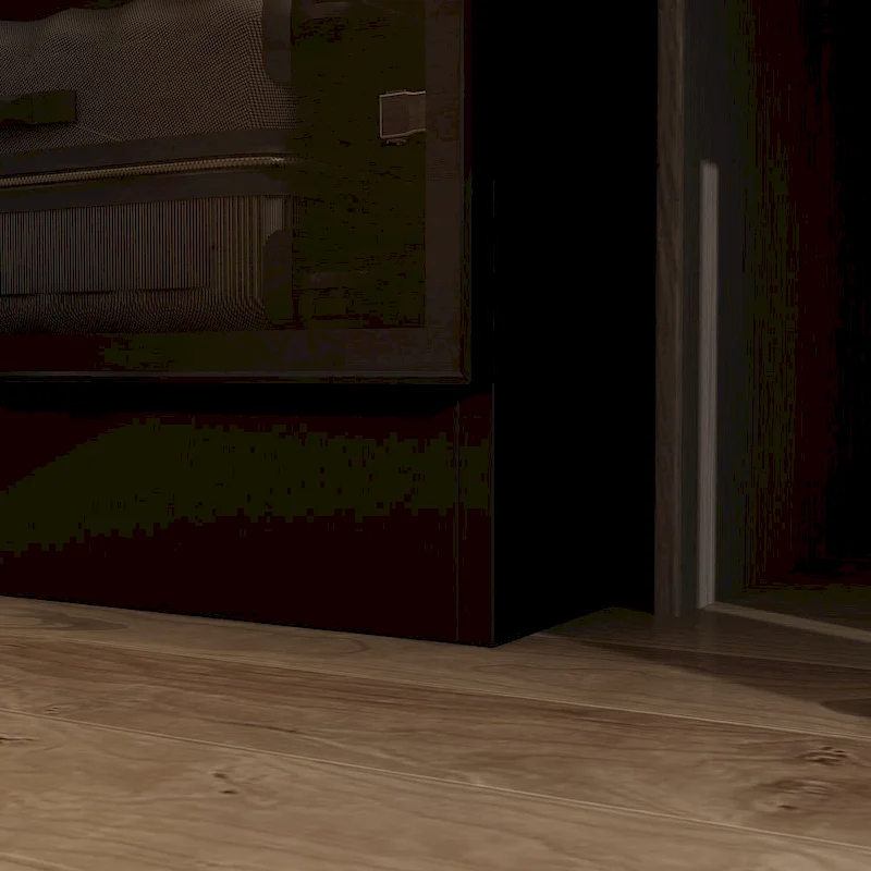 59.1 W Glass Door Wardrobe: Illuminated Interiors Closet Arimore Large