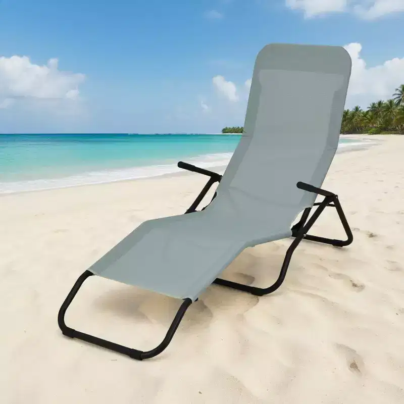 Gymax 2PC Folding Patio Rocking Zero Gravity Recliner Sun Lounger