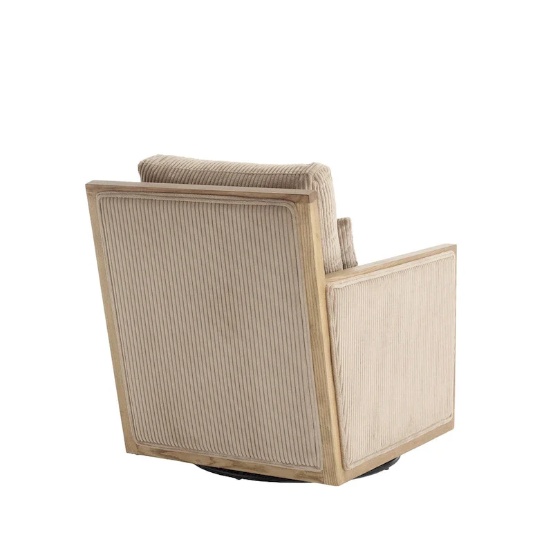 Camel Modern 26.8 Swivel Barrel Chair