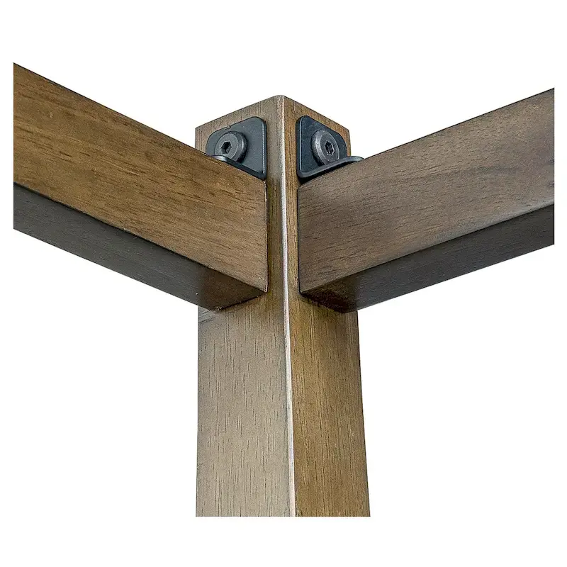 Madison Park Cheshire Brown Canopy Bed Queen