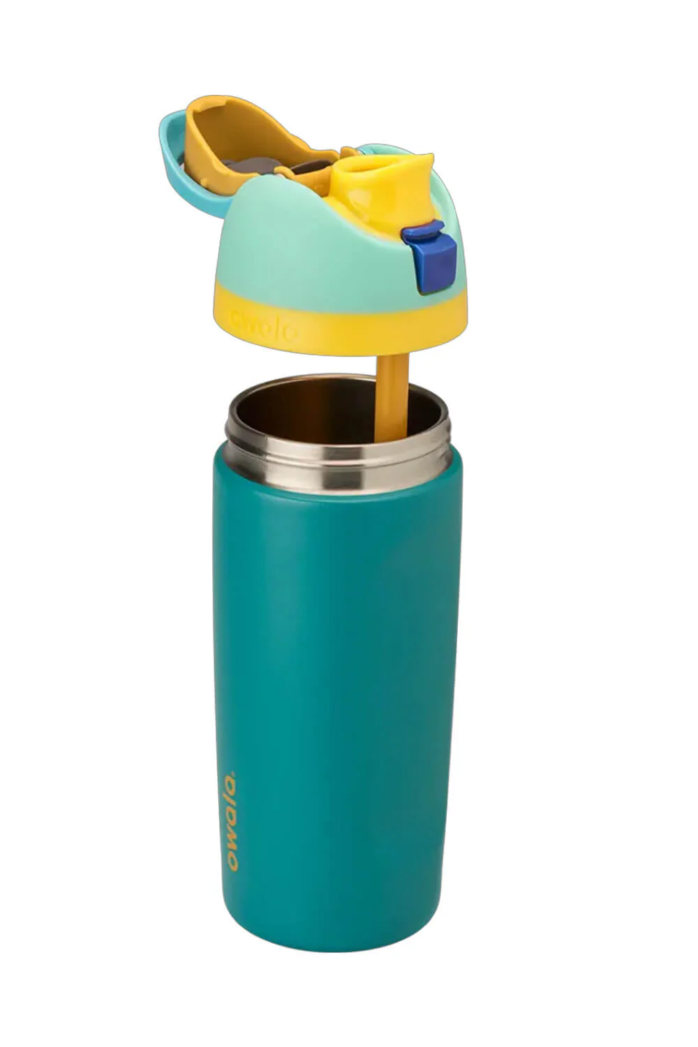 Owala Youth FreeSip 16 oz Stainless Steel Water Bottle in Splishy Splashy | C05947-SPLISHYSPLASHY