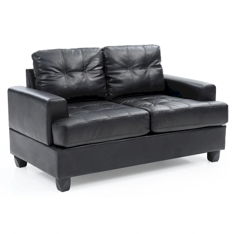 Sandridge Faux Leather Loveseat