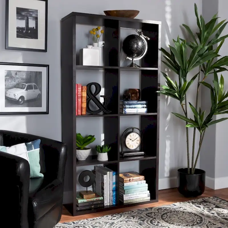 Modern and Contemporary 8-Cube Multipurpose Storage Shelf