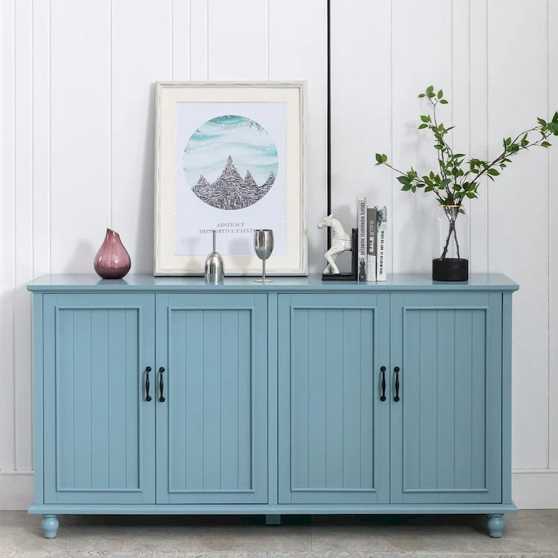 Kitchen Sideboard Coffee Bar Accent Storage Cabinet