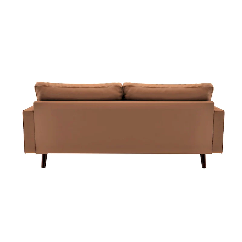 US Pride Lopez Faux Leather Mid-century Modern Sofa