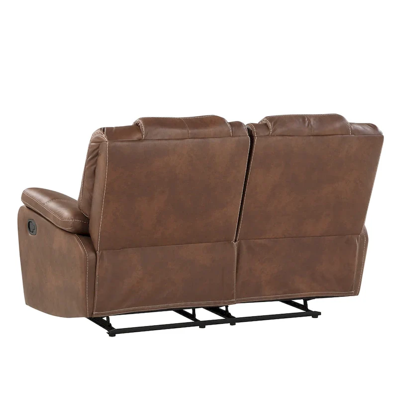 Kameryn Faux Leather Manual Reclining Loveseat