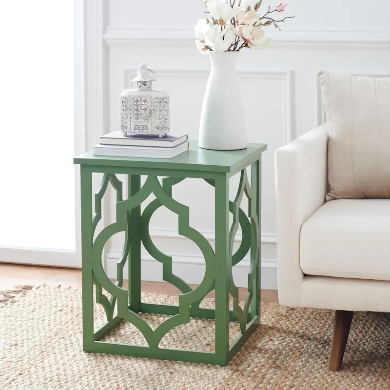 Silver Leaf End Table - 19 W x 19 D x 23 H