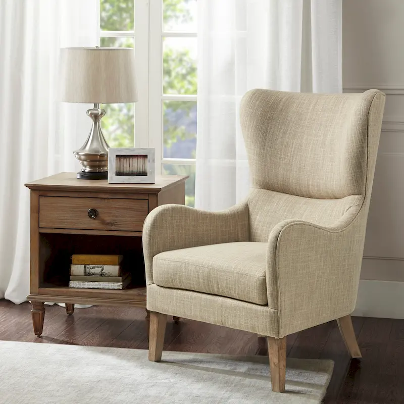 Madison Park Arianna Swoop Wing Chair